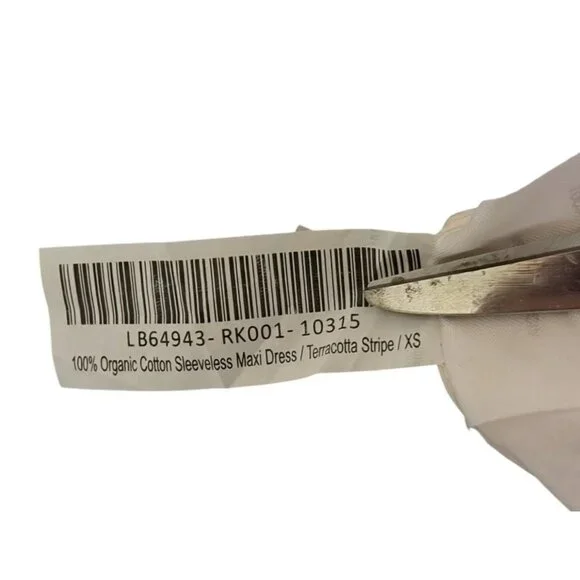 QUINCE Terracotta Striped Maxi Dress XS Nautical Resort 100% Organic Cotton - Picture 11 of 11